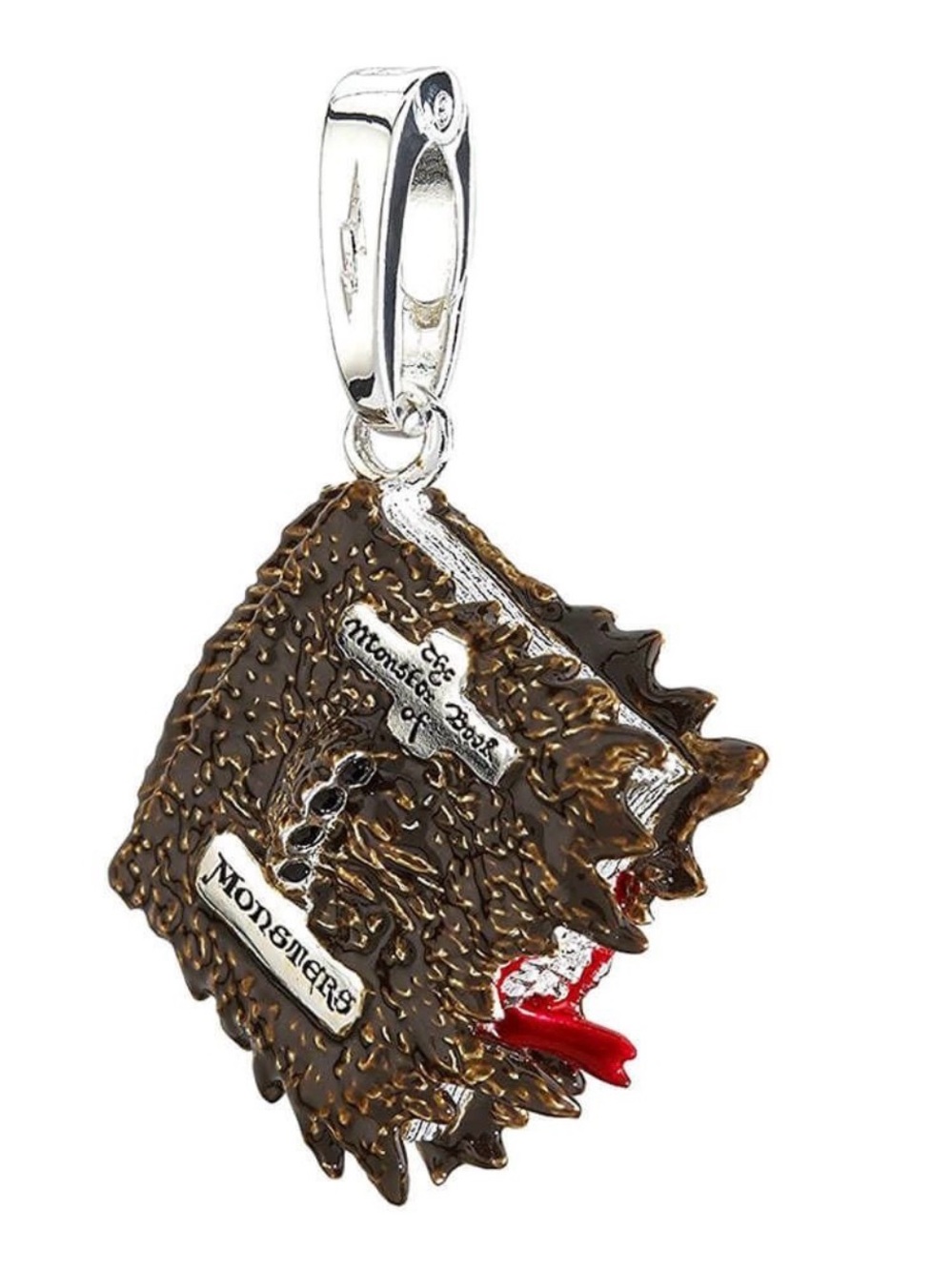 The noble collection lumos charm 16 monster book necklace pendant